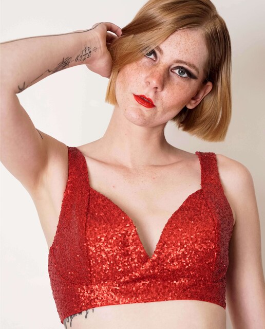 Imagem 0 de Top bustier em Lantejoulas