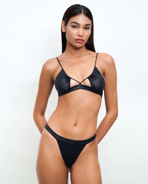 Imagem 0 de Fato de banho biquini gráfico - Preto