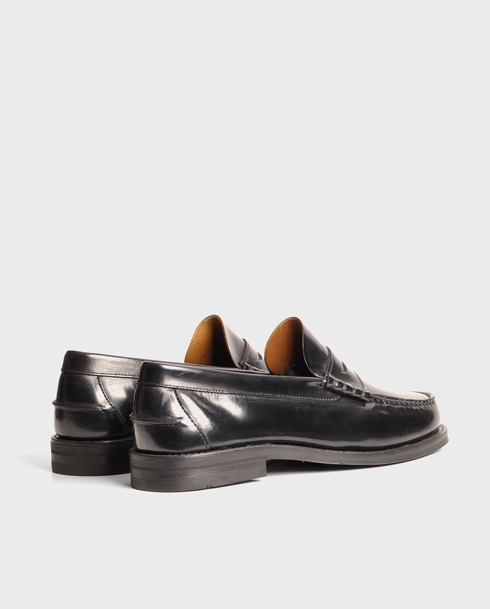 Sapato de Homem em Pele Preto Preto-3