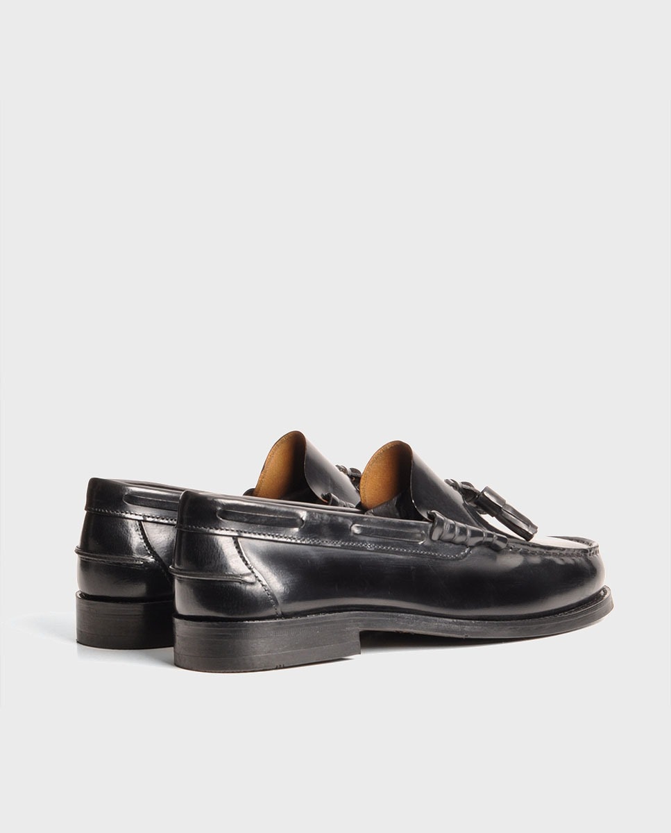 Sapato de Homem em Pele Preto Preto-3