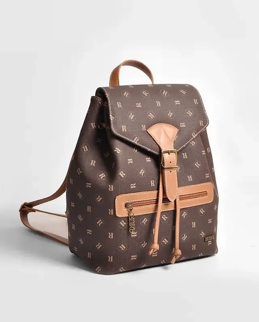 Imagem 0 de Mochila Média em Tela - Castanho R