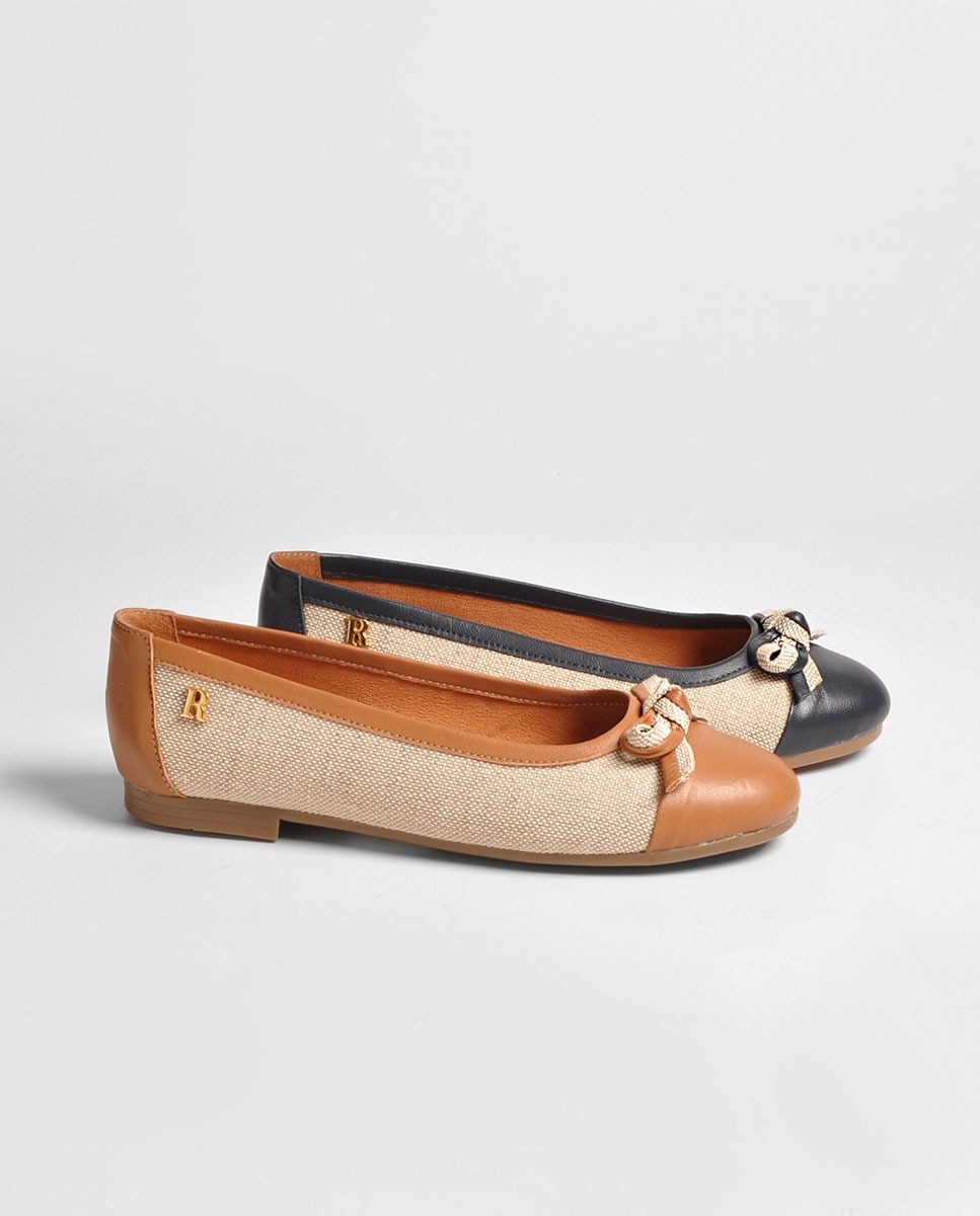 Sapato Rafia Bege/Azul Multicolor-3