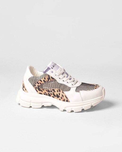 Imagem 0 de Ténis Pele Branco/Leopardo