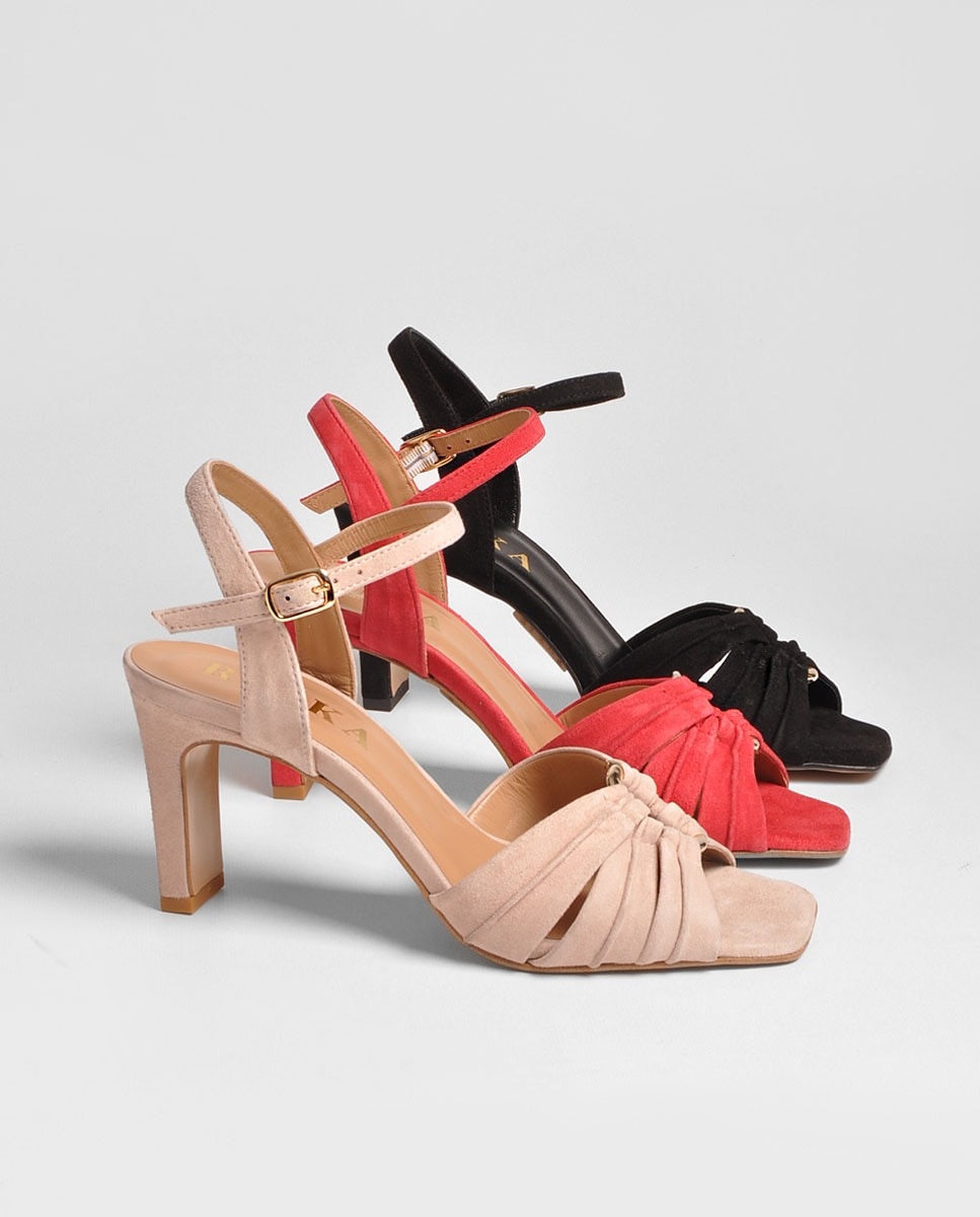 Sandália Camurça Preto Preto-3