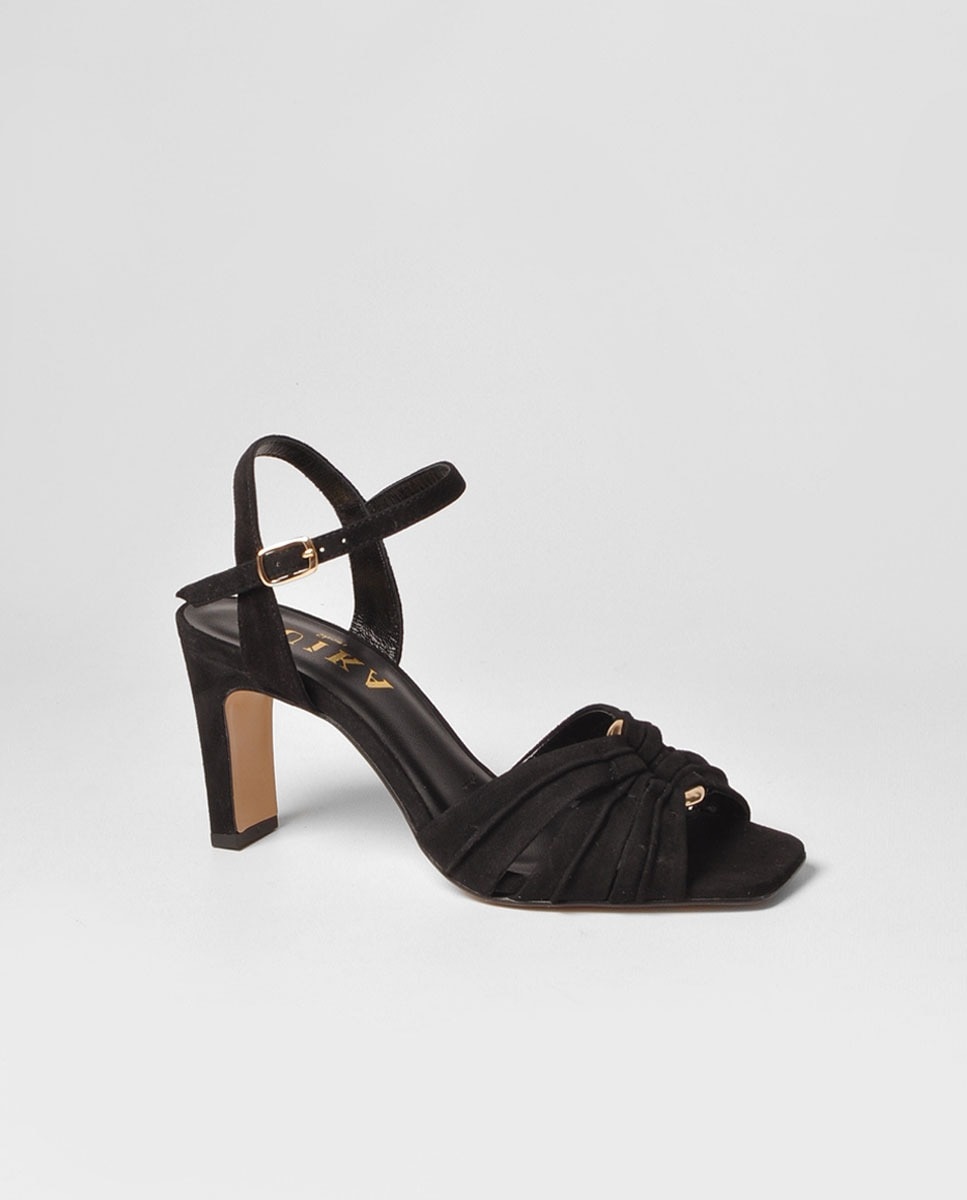 Sandália Camurça Preto Preto-1