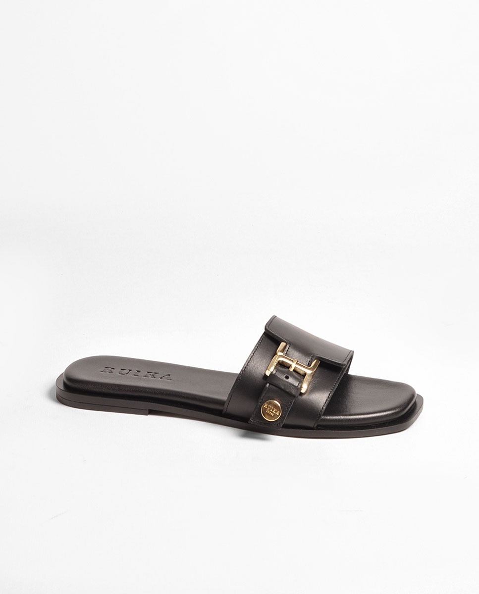 Chinelo Pele Preto Preto-1