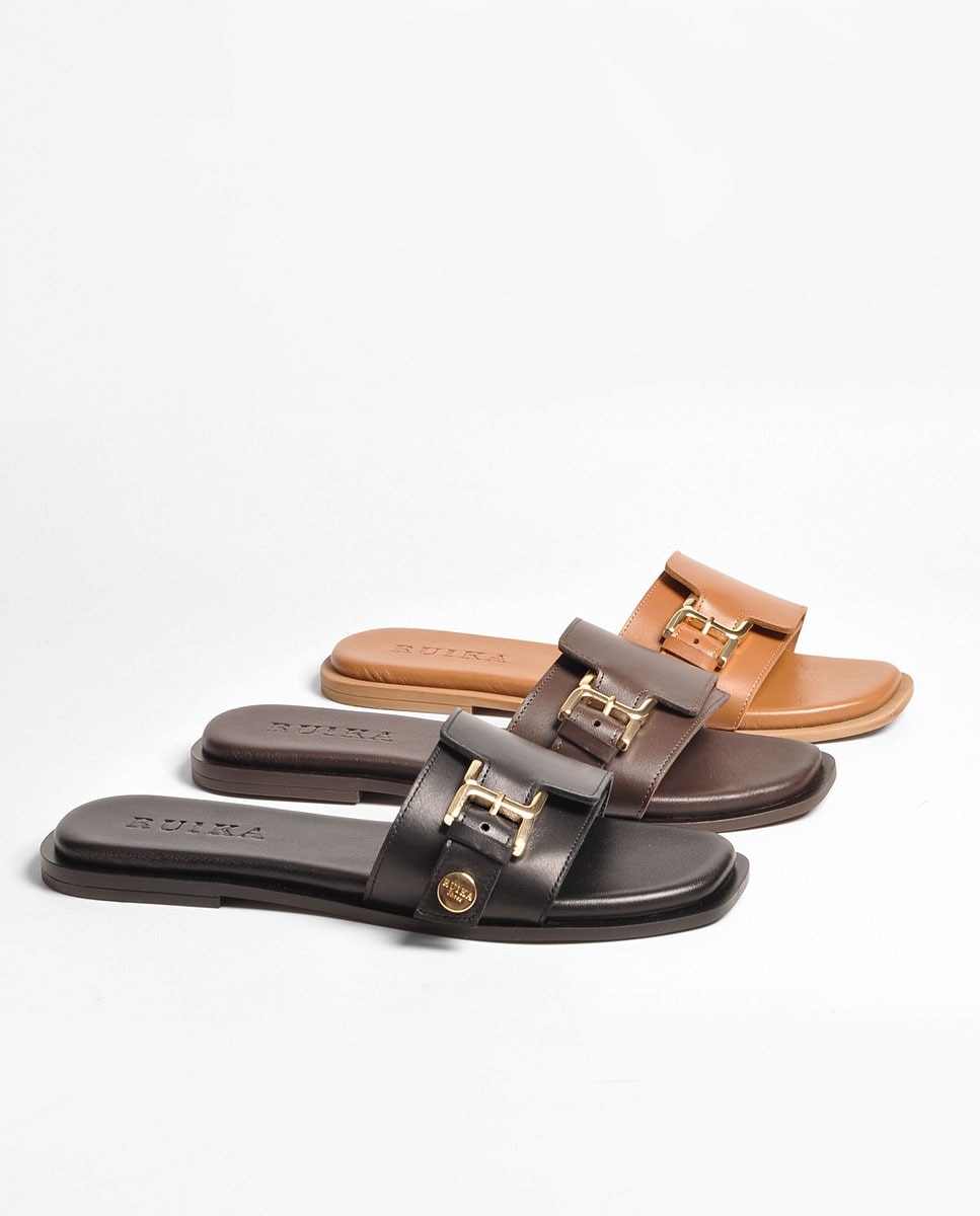 Chinelo Pele Preto Preto-2