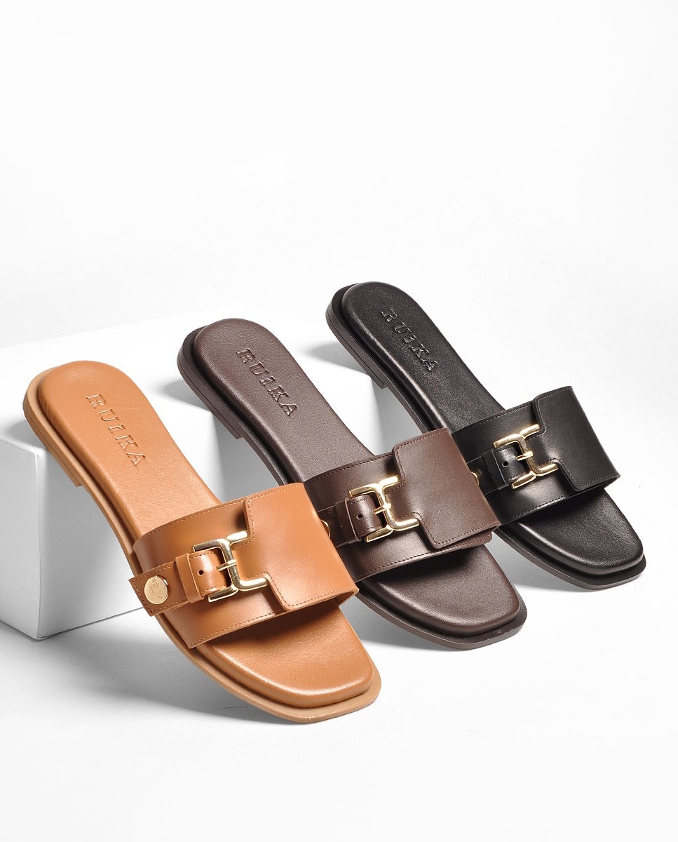 Chinelo Pele Preto Preto-3