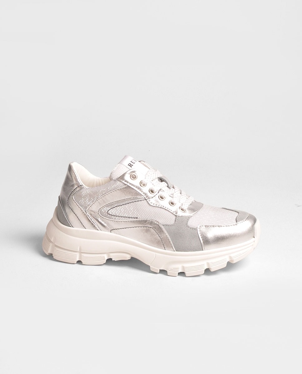 Ténis Laminado Prata Prata-1