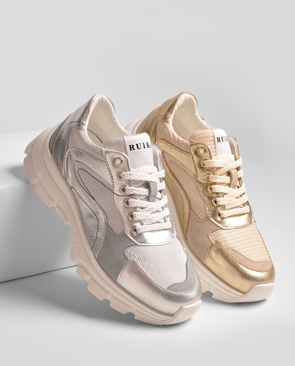 Ténis Laminado Prata Prata-2