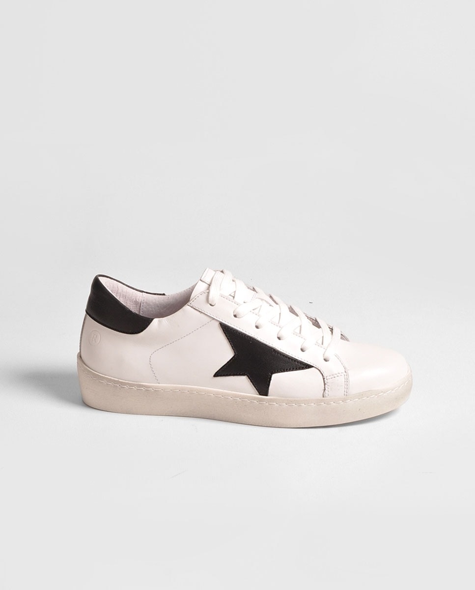 Imagem 0 de Ténis Pele/Crack Branco/Preto