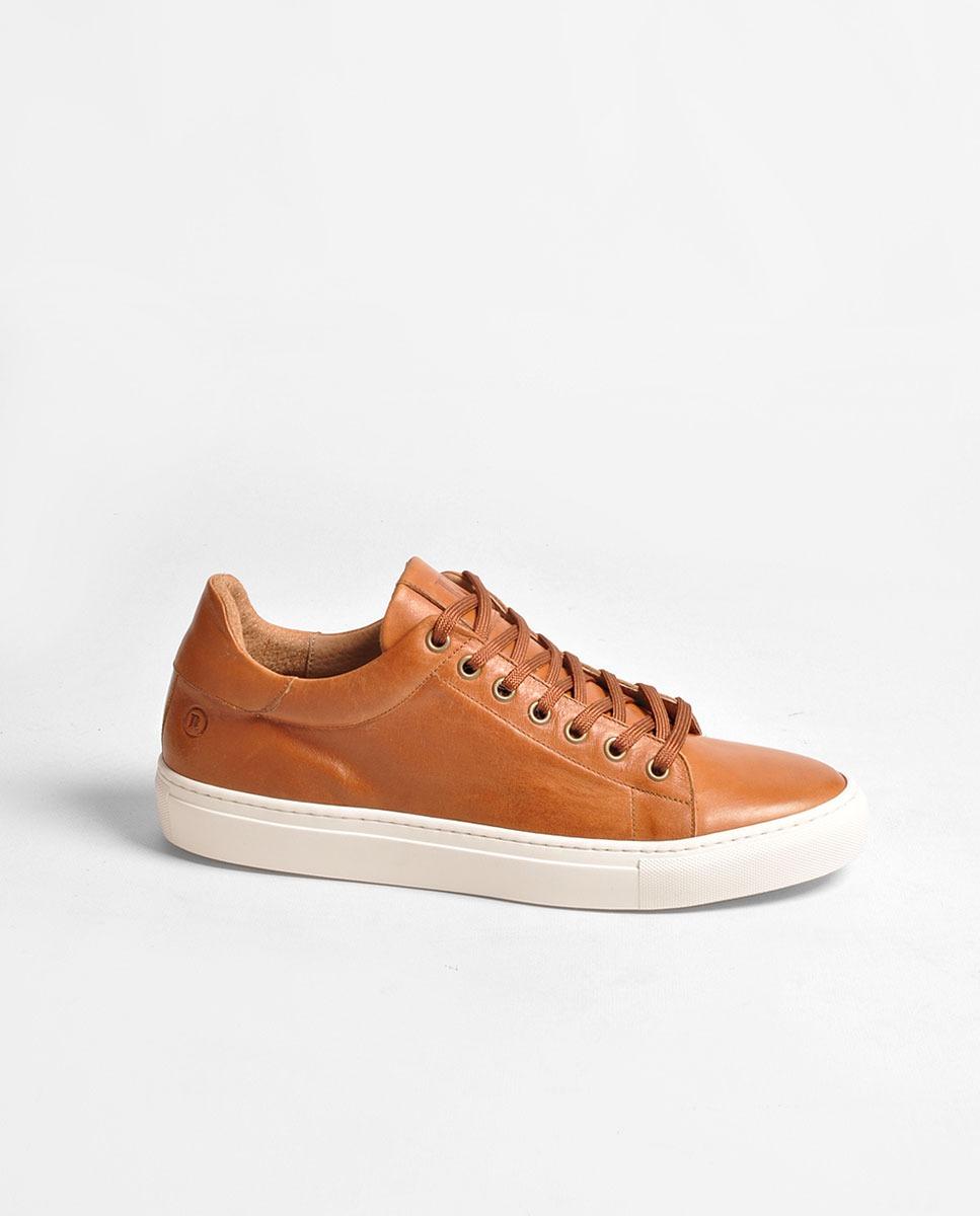 Sapatilhas de Homem em Pele Camel Camel-1