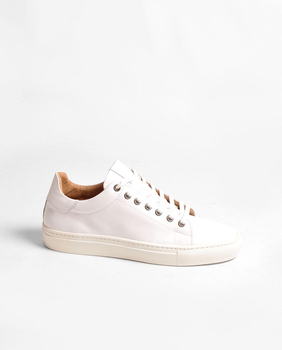 Imagem 0 de Sapatilhas de Homem em Pele Branco