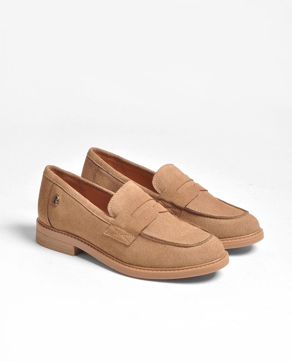 Mocassins em Camurça Toup Taupe-2