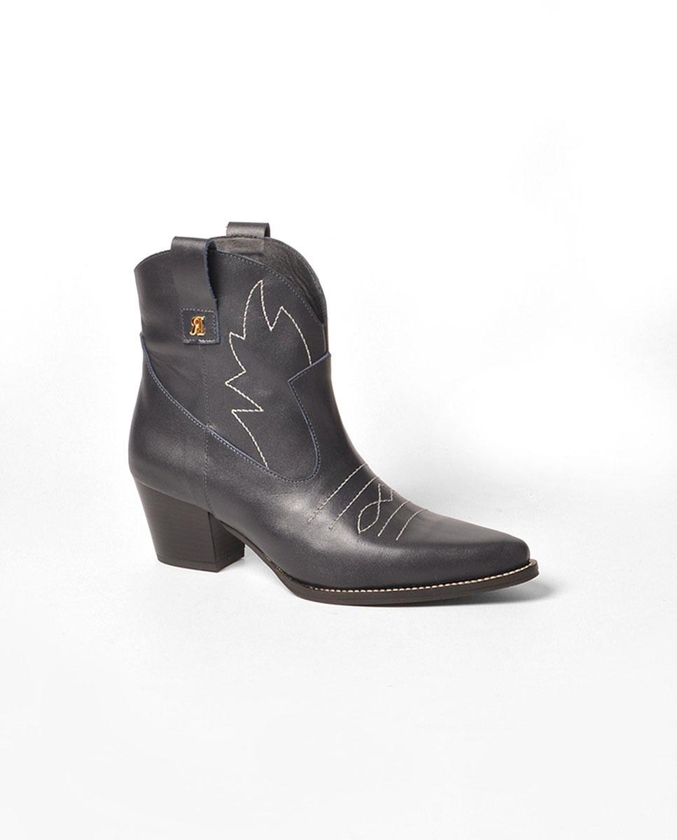 Imagem 0 de Bota em Pele Azul