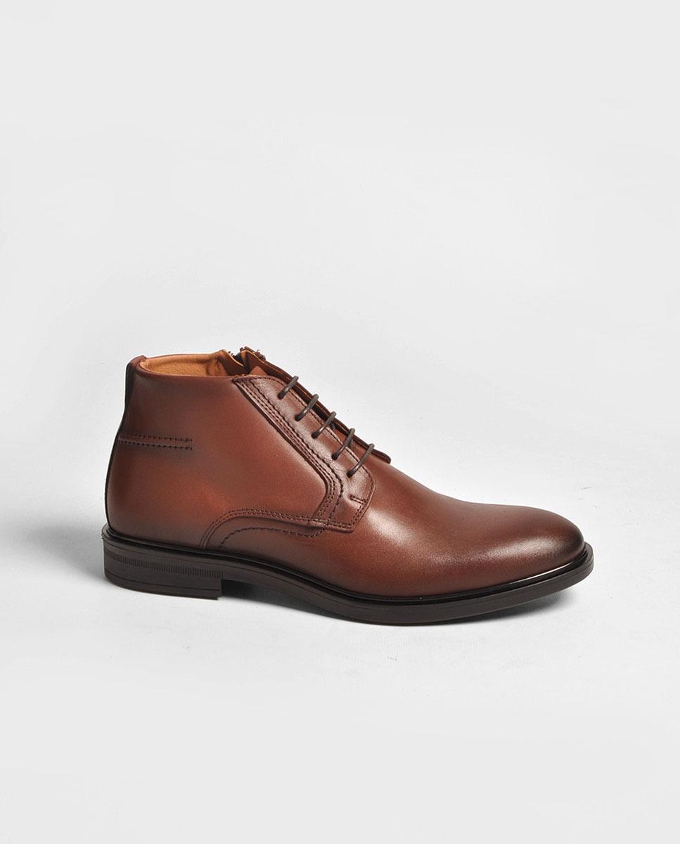 Imagem 0 de Bota de Homem em Pele Castanho