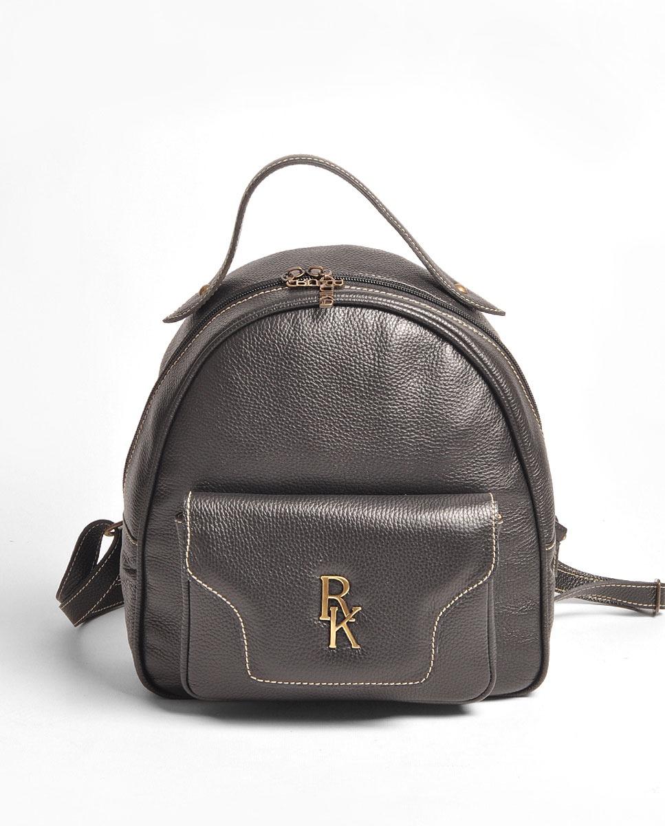 Imagem 0 de Mochila Média em Pele - Preto