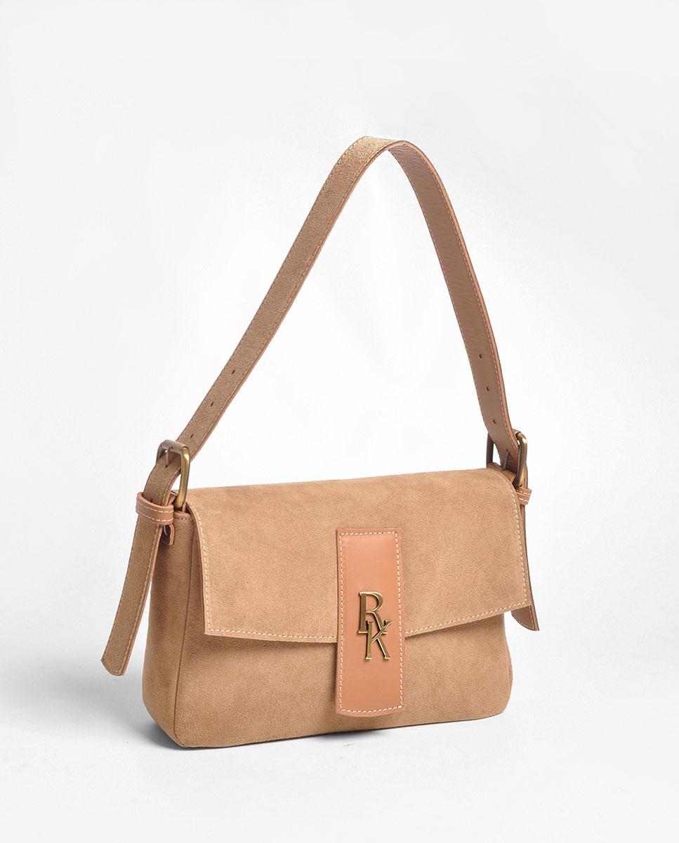 Mala Média em Suede - Toup Taupe-2