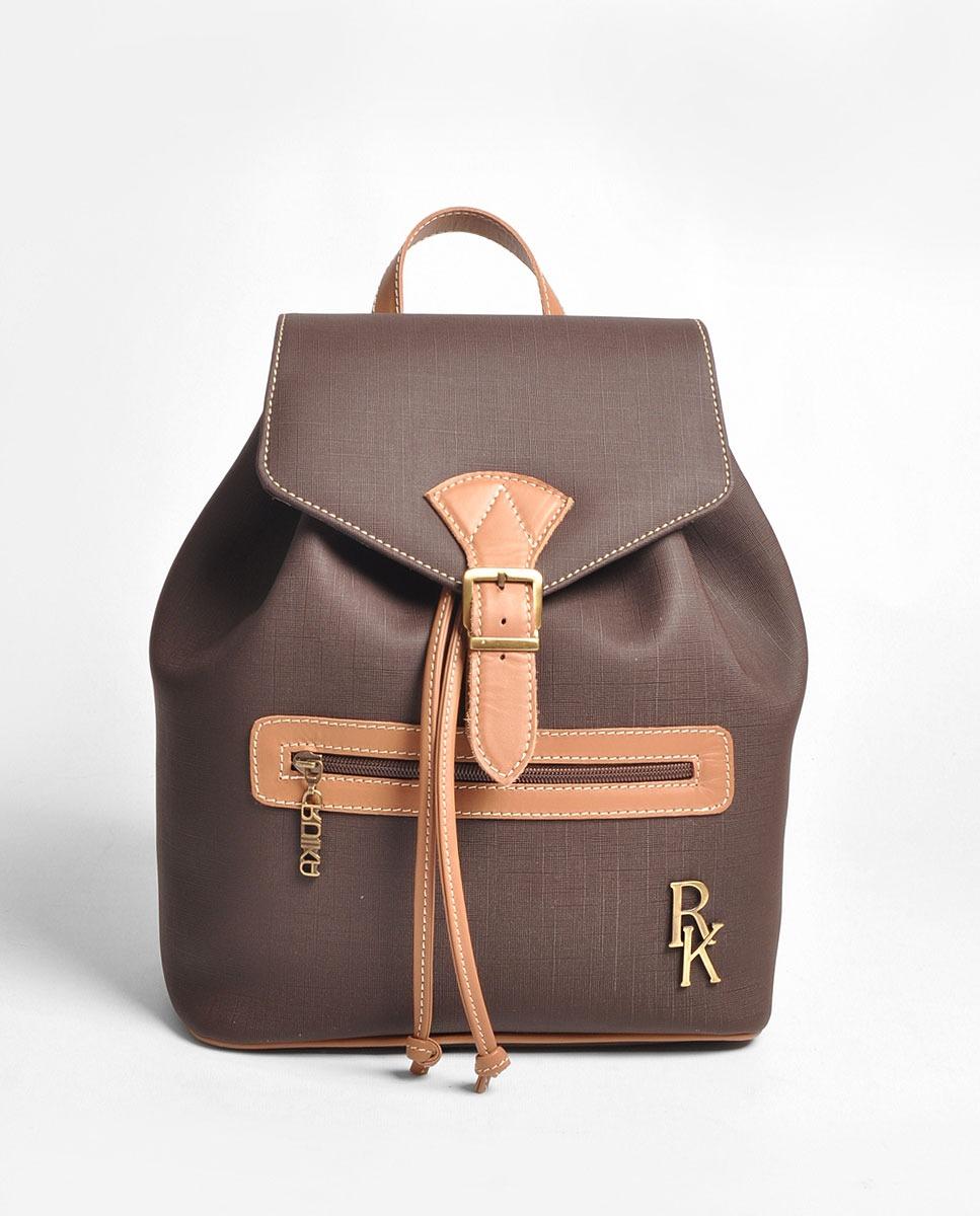Imagem 0 de Mochila Grande em Tela - Castanho