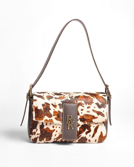 Imagem 0 de Mala Pequena em Pele/Pelo - Castanho/80