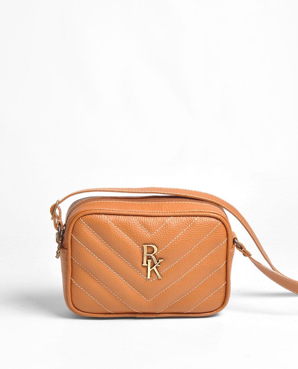 Imagem 0 de Mala Pequena em Pele - Mel