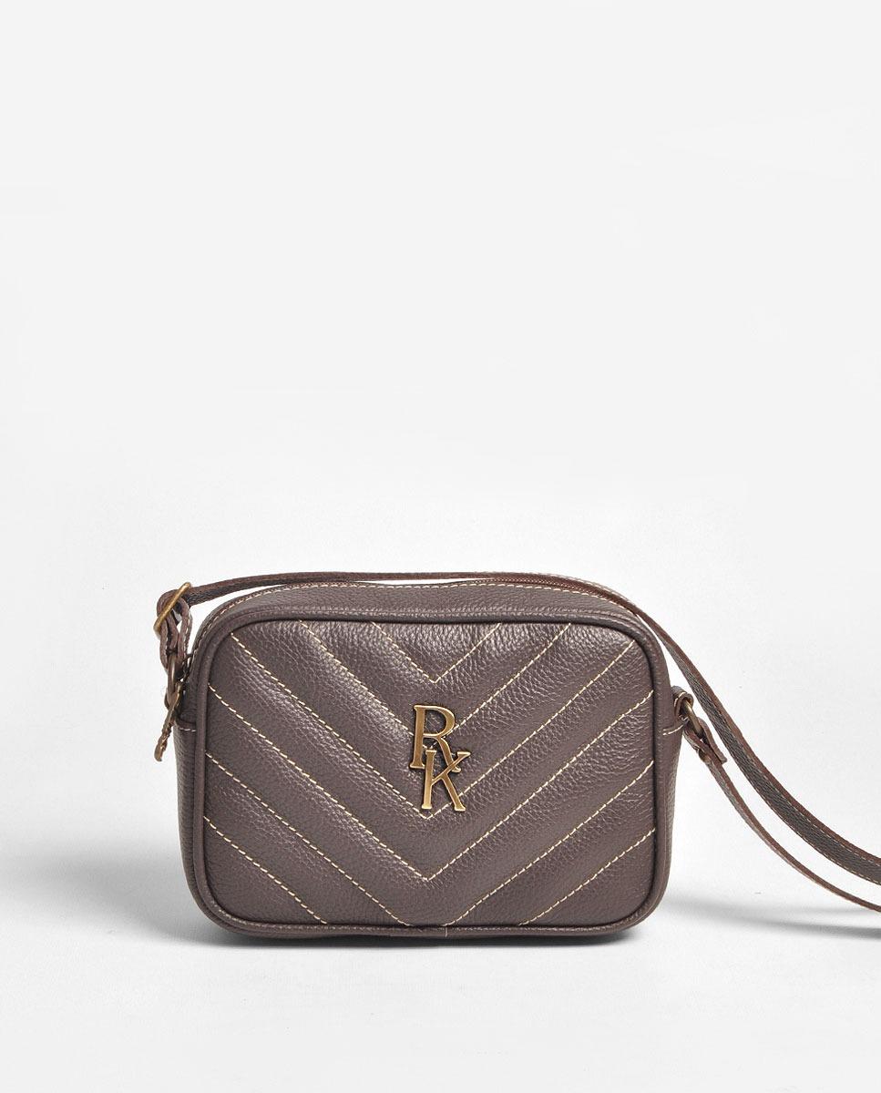 Imagem 0 de Mala Pequena em Pele - Castanho