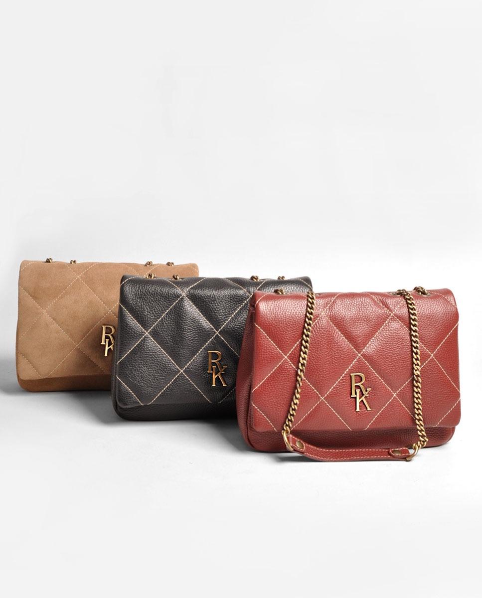 Mala Média em Suede - Toup Taupe-3