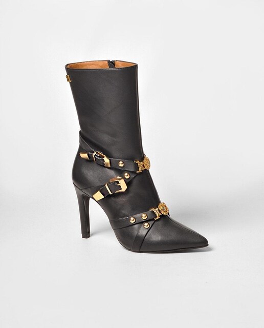 Imagem 0 de Bota em Pele Preto