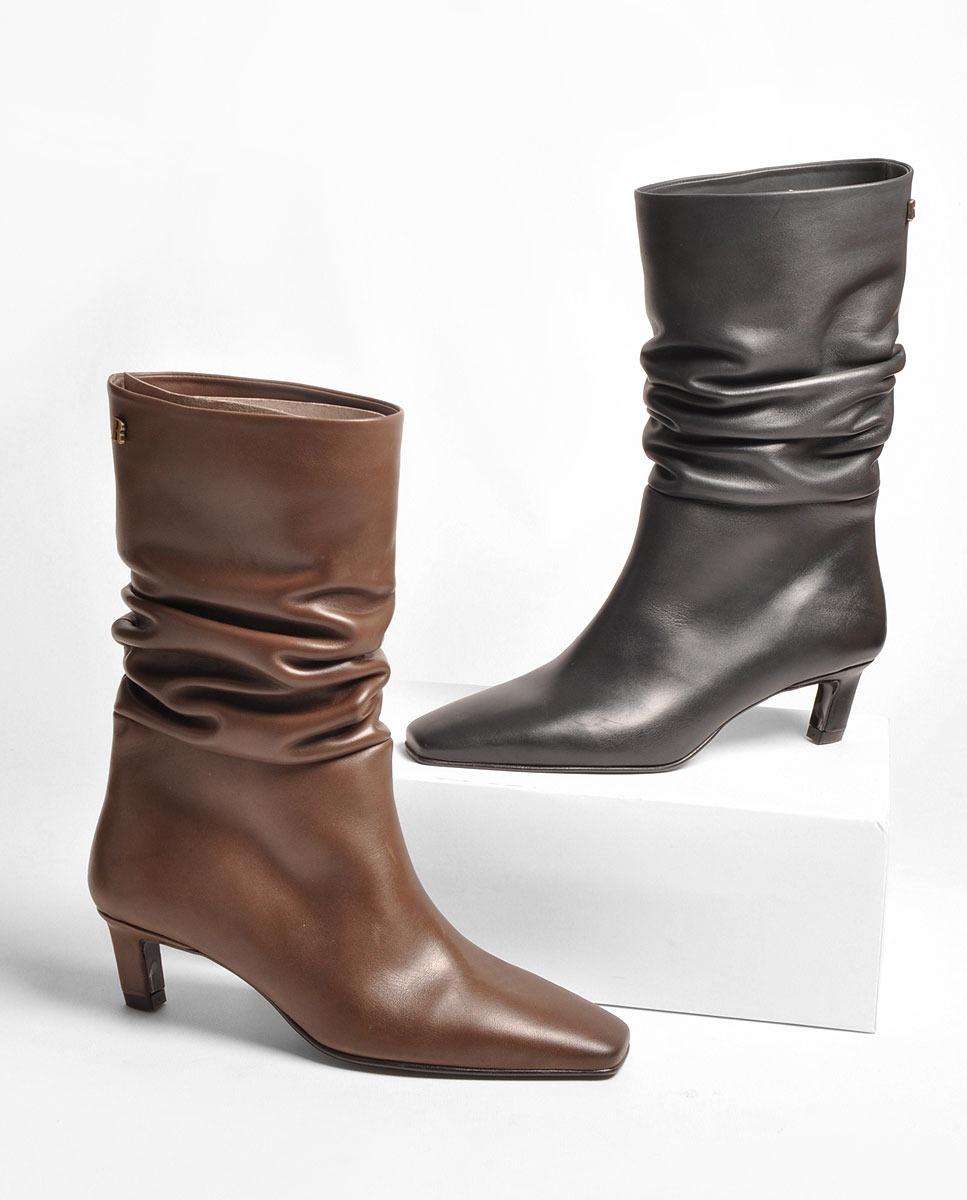 Bota em Pele Preto Preto-3