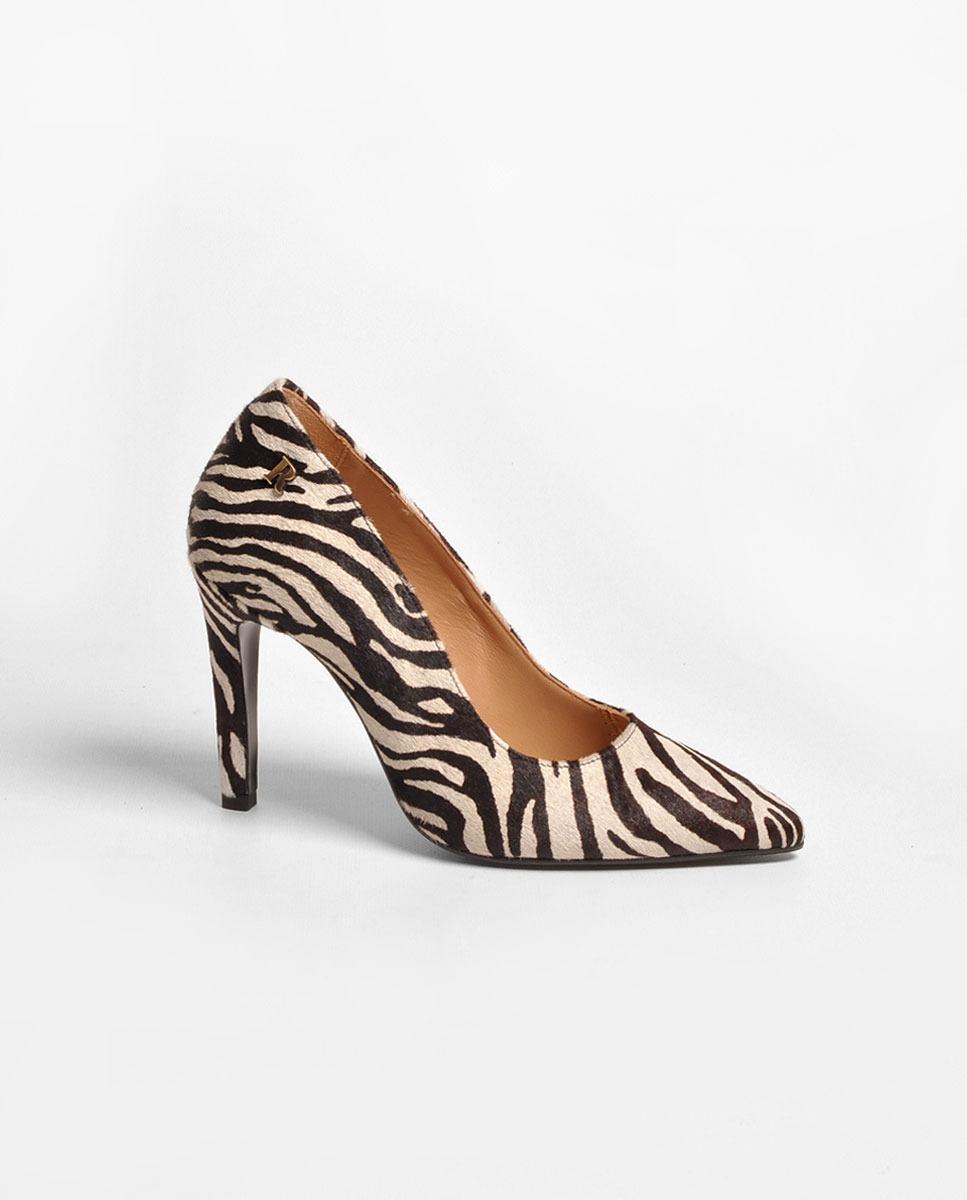 Sapato em Pelo Zebra Estampado-1