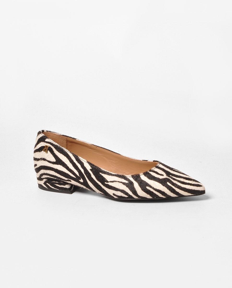 Sapato em Pelo Zebra Estampado-1