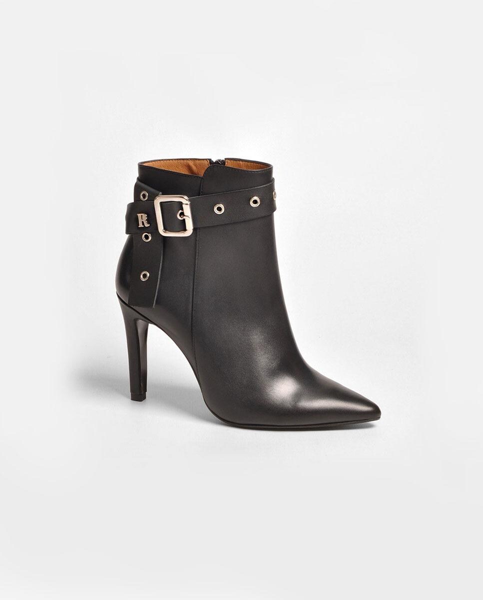 Bota em Pele Preto Preto-1