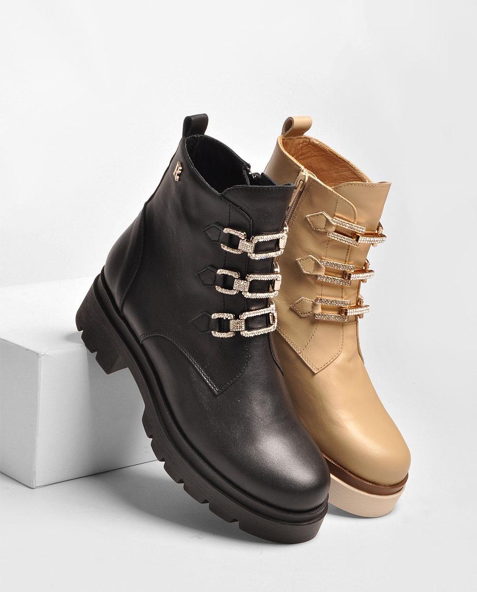 Bota em Pele Preto Preto-2