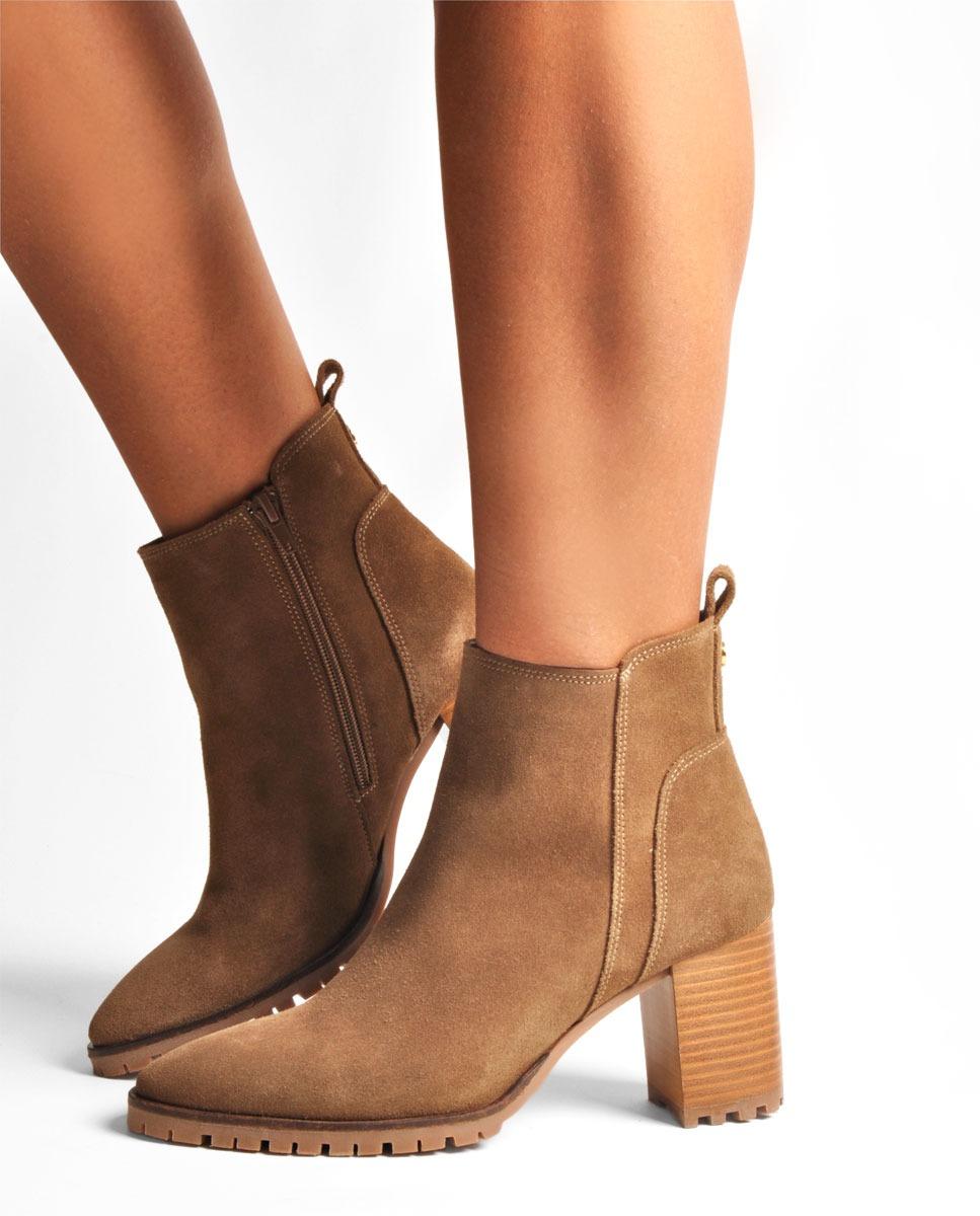 Bota em Camurça Toup Taupe-2