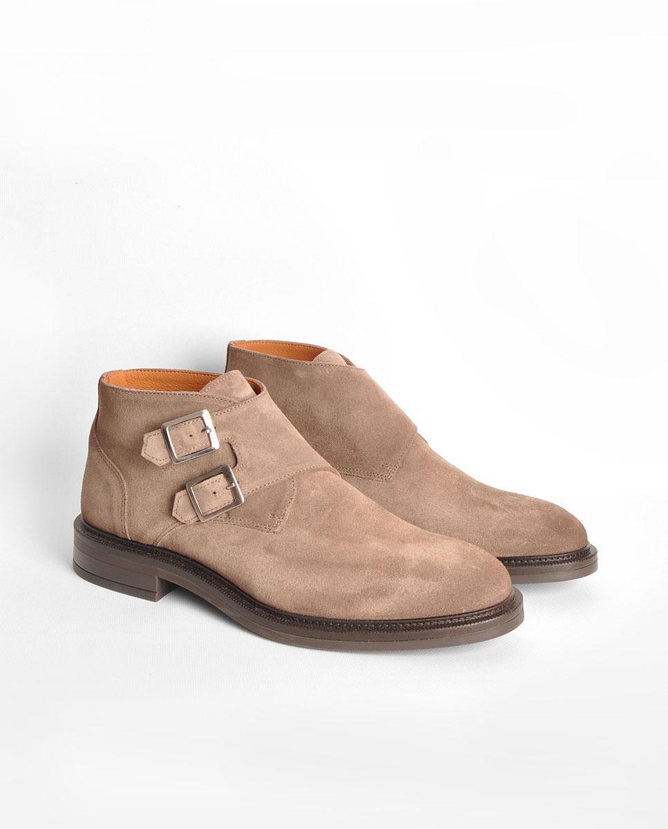 Bota de Homem em Camurça Toup Taupe-2