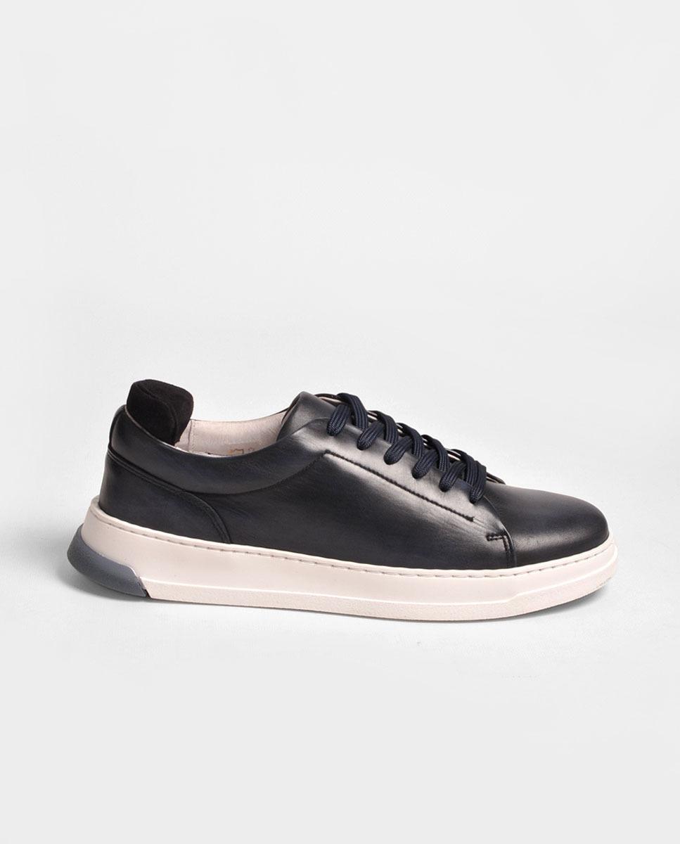 Imagem 0 de Sapatilha de Homem em Pele Azul Marinho