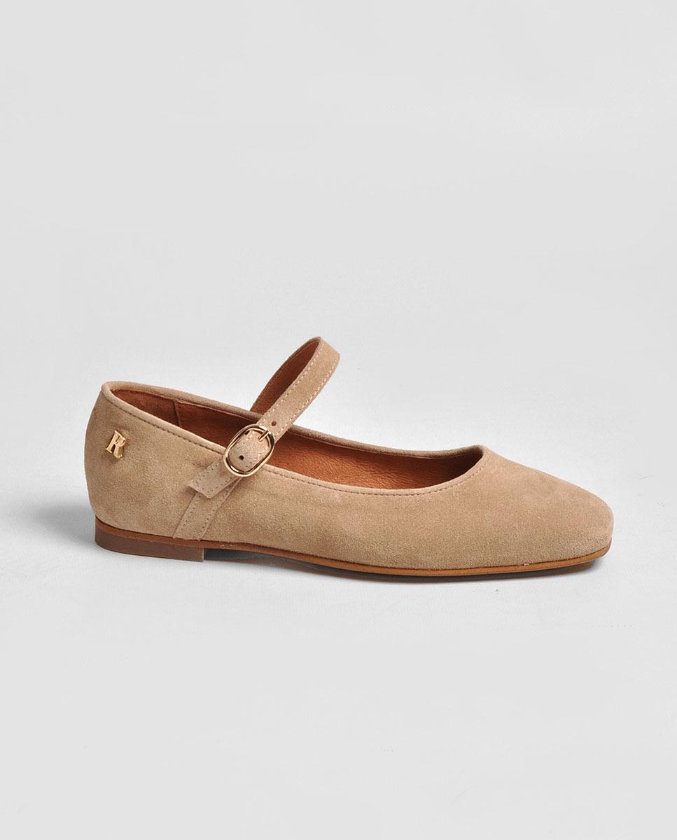 Sapato em Camurça Taupe-1