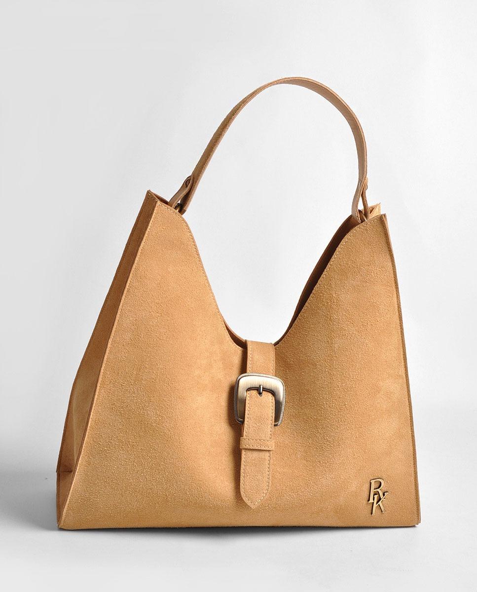 Imagem 0 de Mala Média em Suede Creme