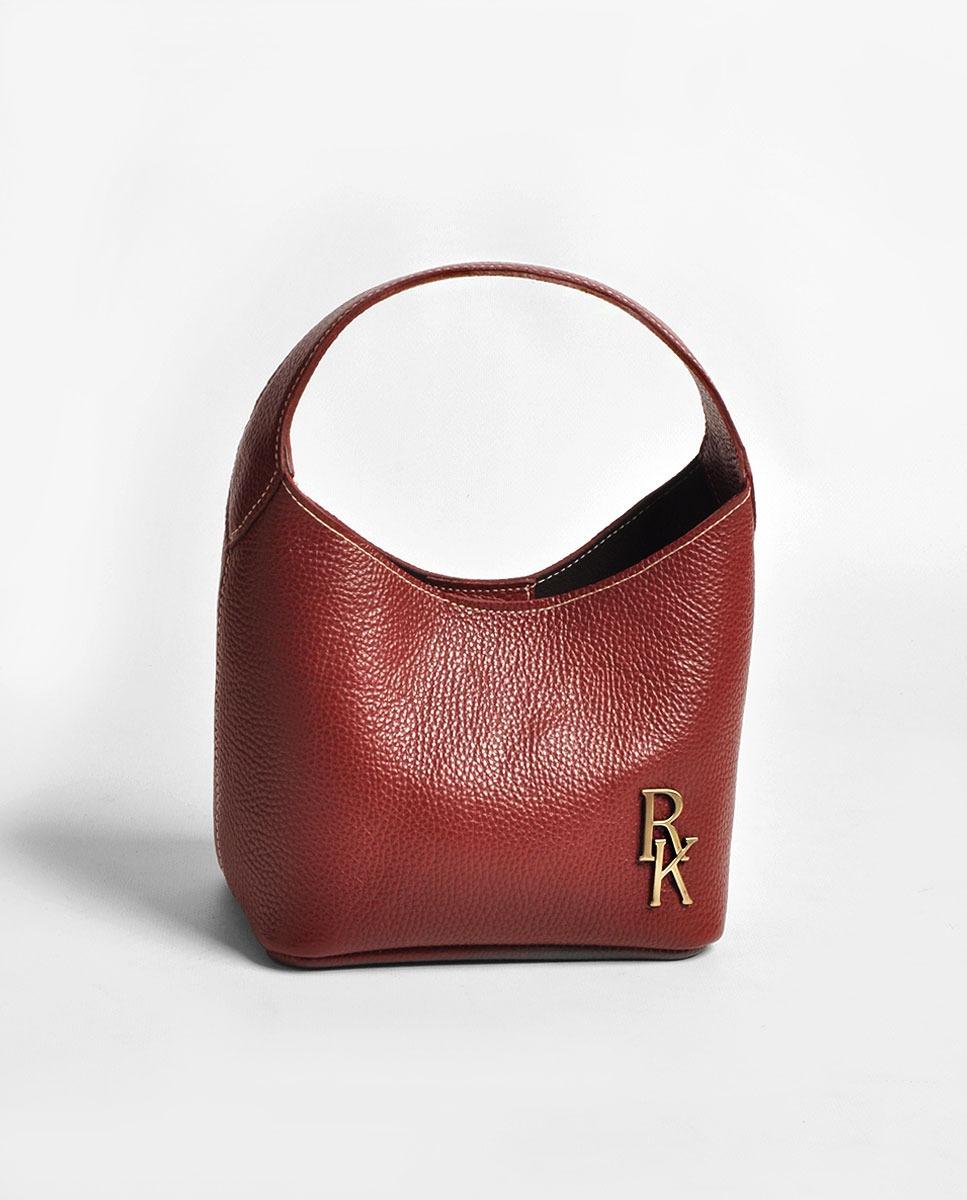 Imagem 0 de Mala Pequena em Pele Bordeaux