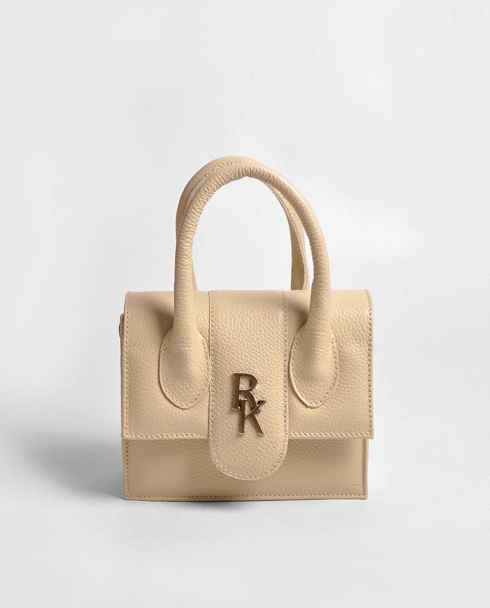 Imagem 0 de Mala Pequena em Pele Bege