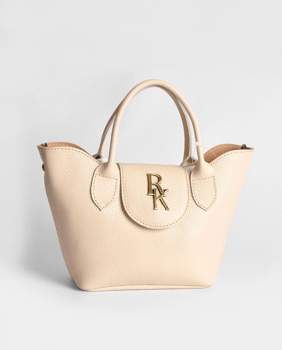 Imagem 0 de Mala Pequena em Pele Bege