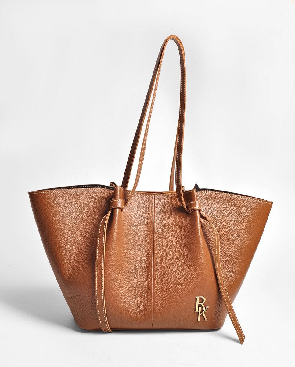 Imagem 0 de Mala Grande em Pele Tabaco