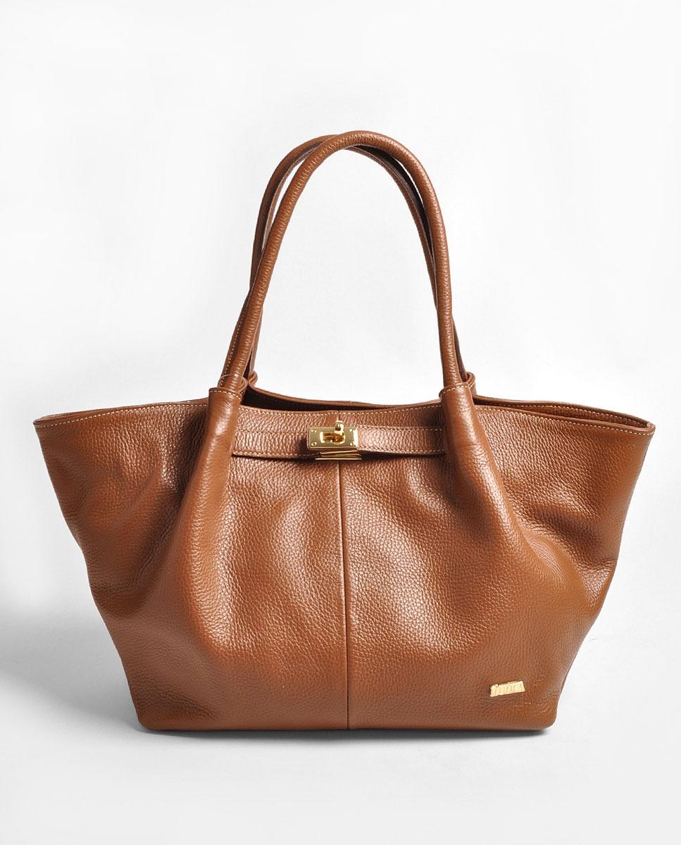 Imagem 0 de Mala Grande em Pele Tabaco