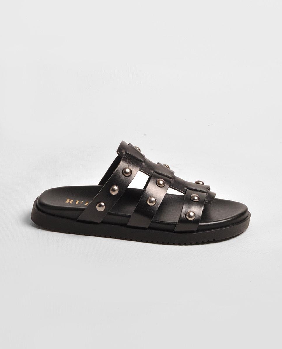 Imagem 0 de Chinelo em Pele com Aplicações
