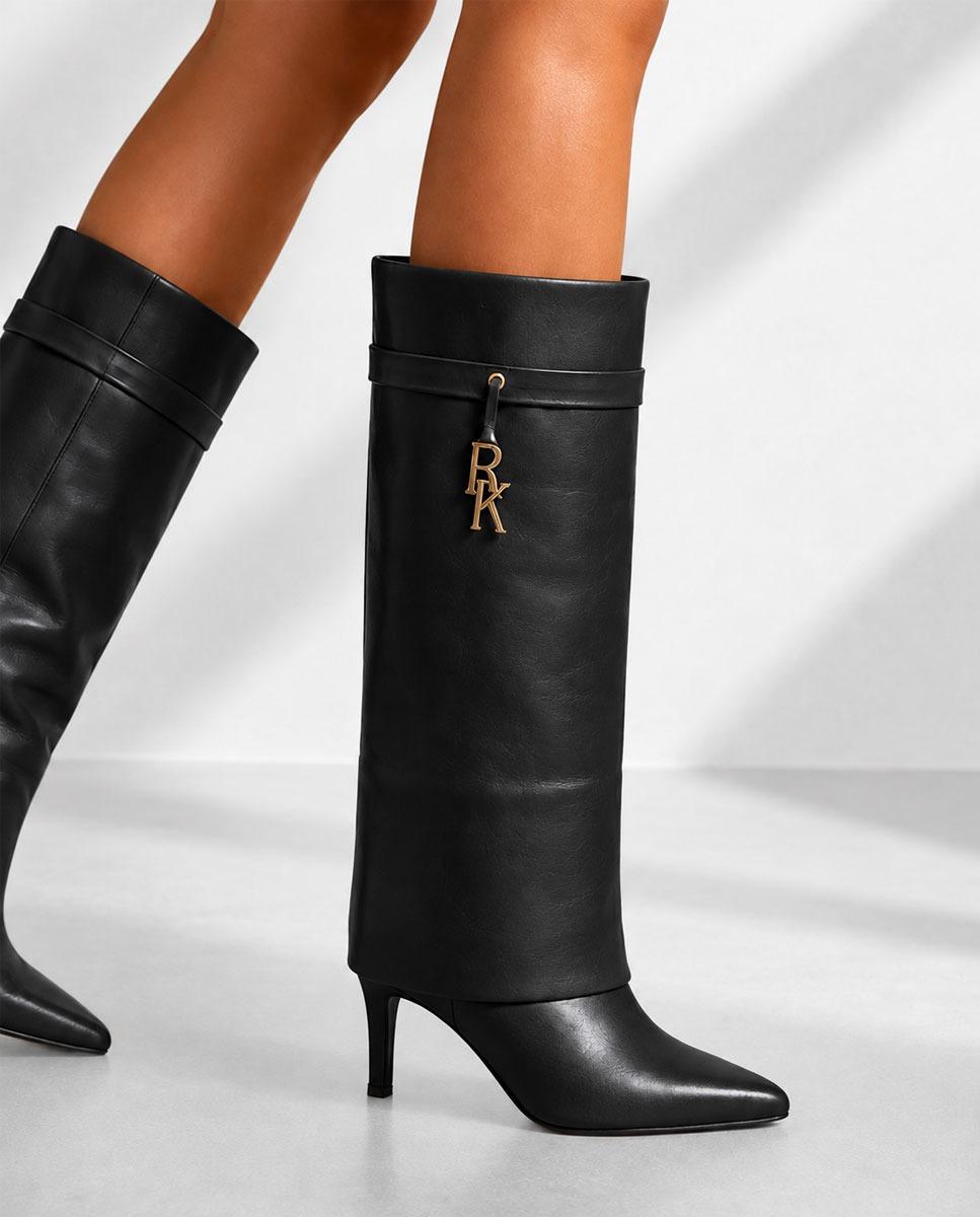 Bota em Pele Preto-2
