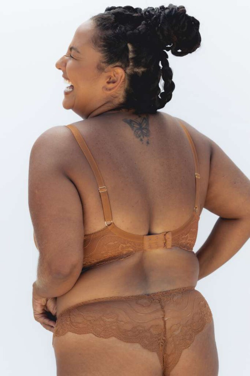 Bustier Triangular com aro Nude-3