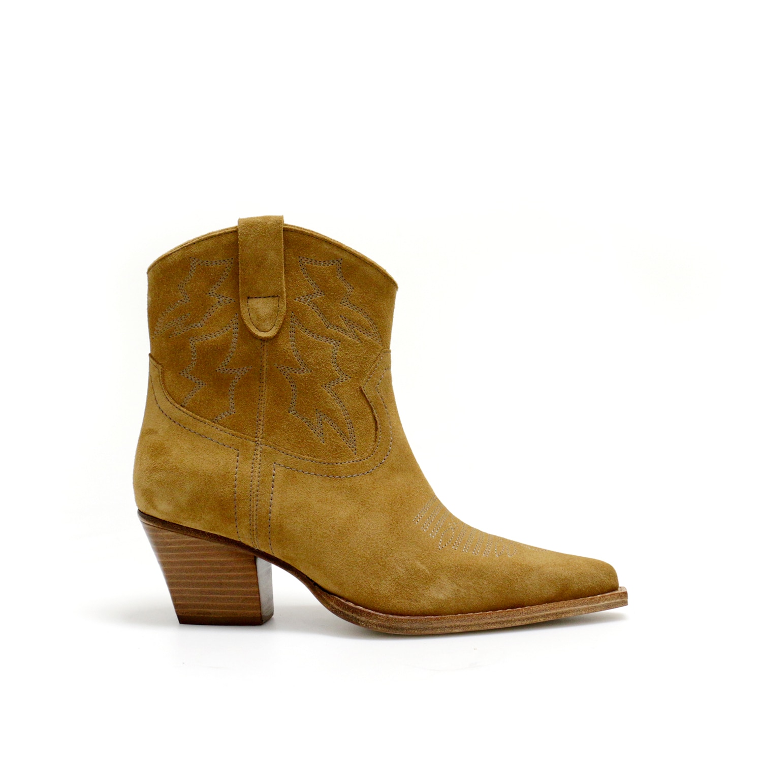 Imagem 0 de Botim em camurça Castanha