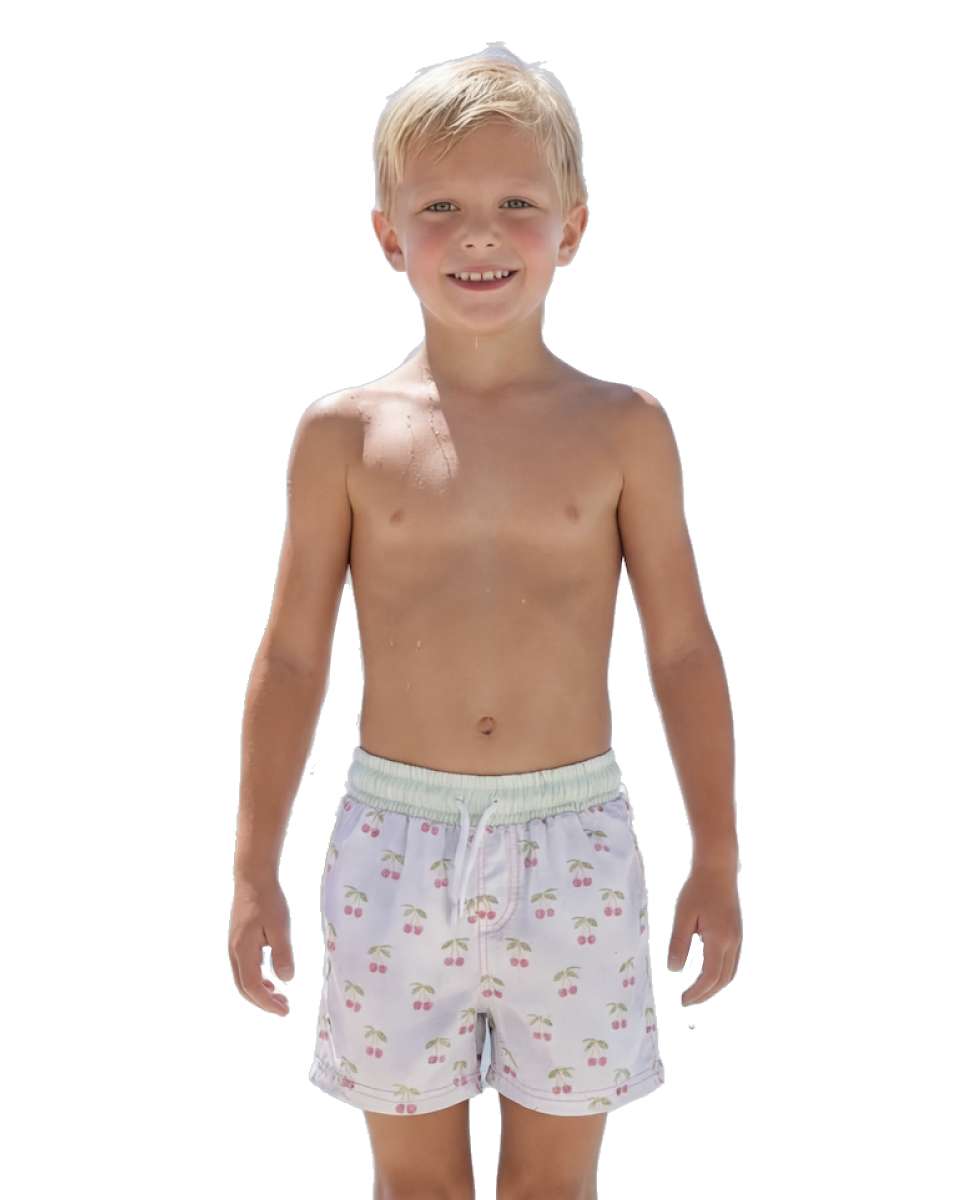 Imagem 0 de Calções de Banho com Padrão Cerejas