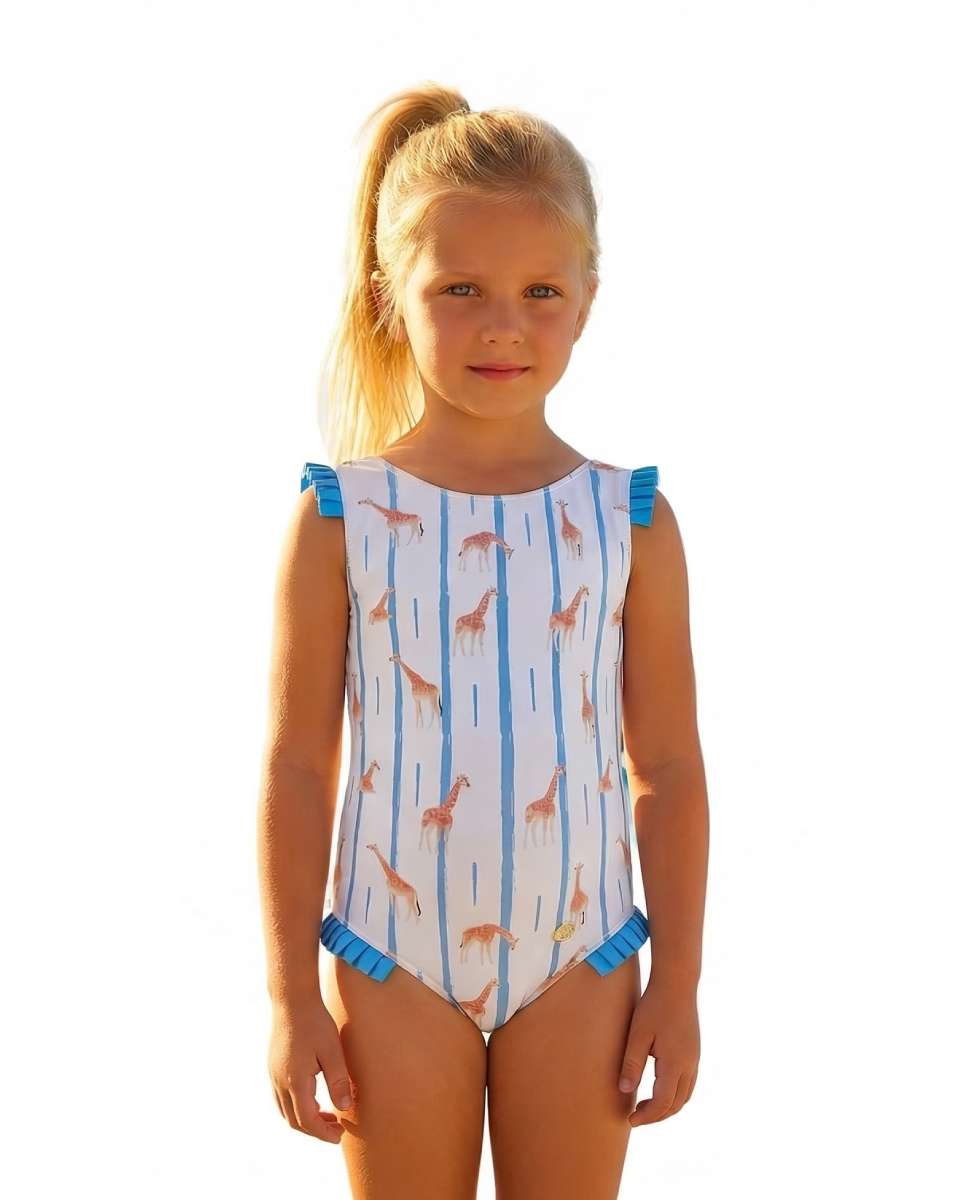 Imagem 0 de Fato de Banho com Girafas e Laço nas Costas