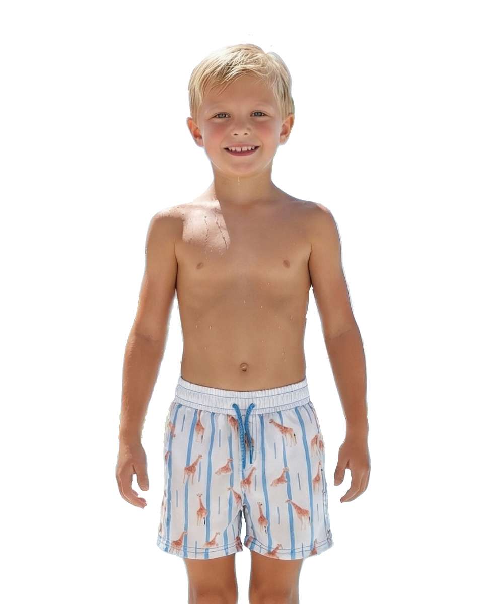 Imagem 0 de Calções de Banho com Padrão Girafas